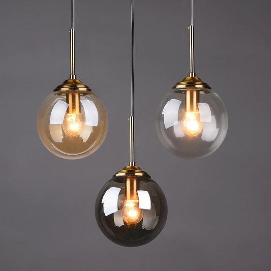 Aurelia Pendant Light – Modern Nordic Glass Hanging Lamp