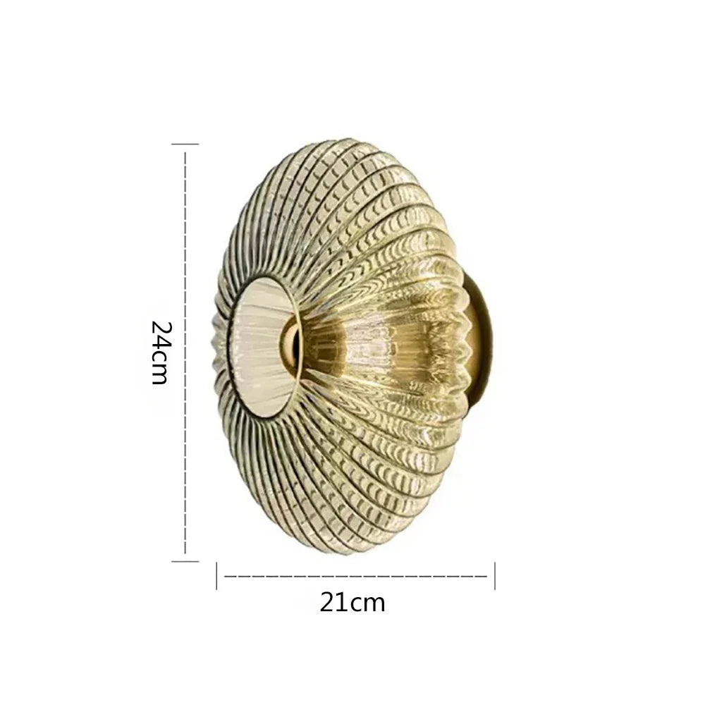 Orlo Ripple Glass Wall Light