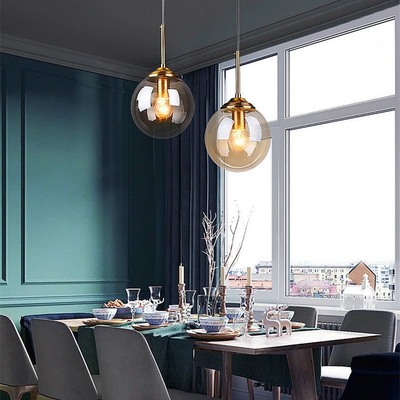 Aurelia Pendant Light – Modern Nordic Glass Hanging Lamp