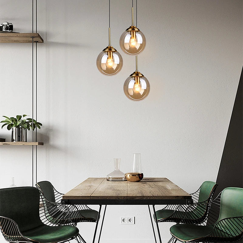 Aurelia Pendant Light – Modern Nordic Glass Hanging Lamp